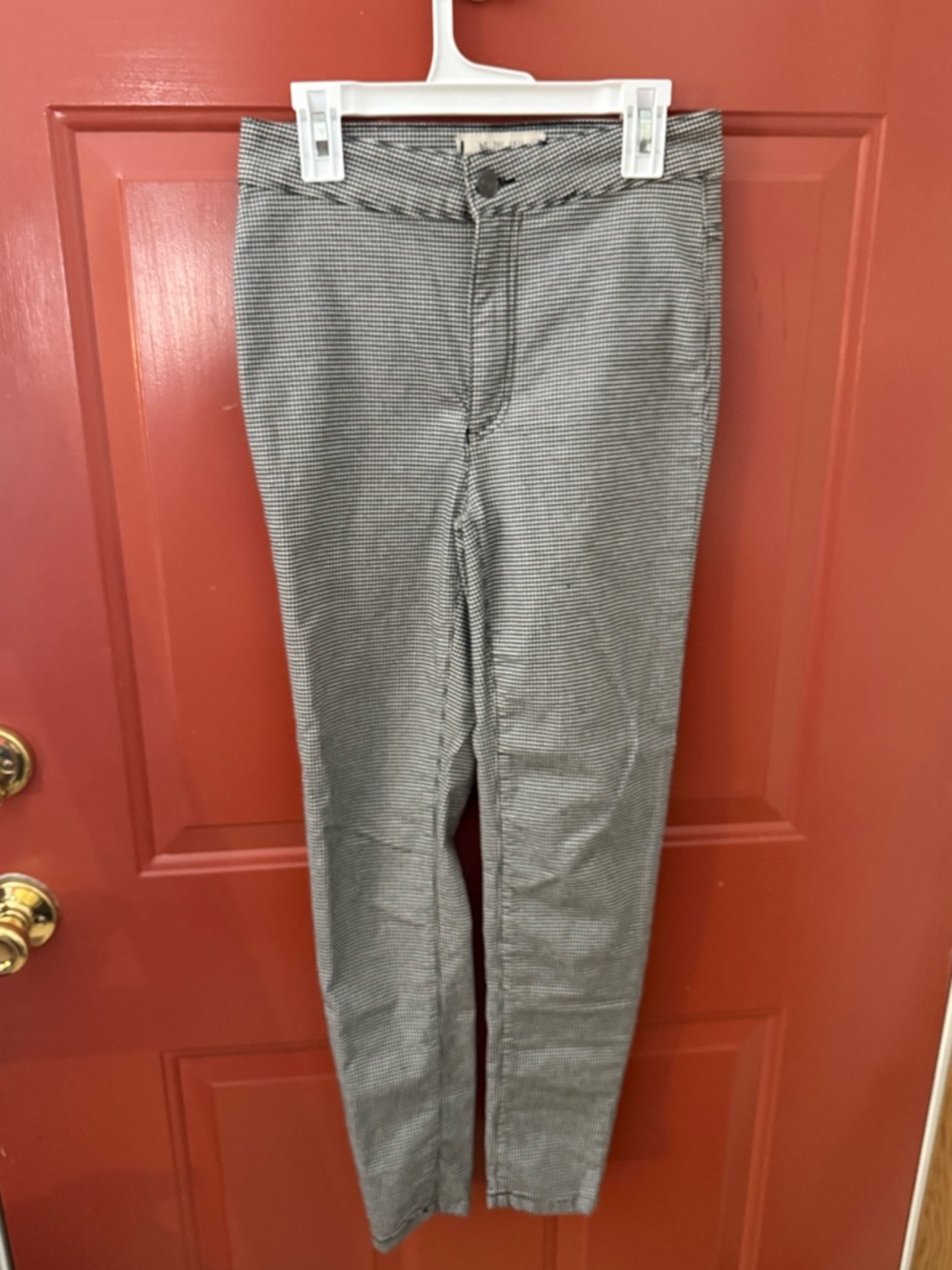 We The Free Black & White Houndstooth Skinny Pants size 25